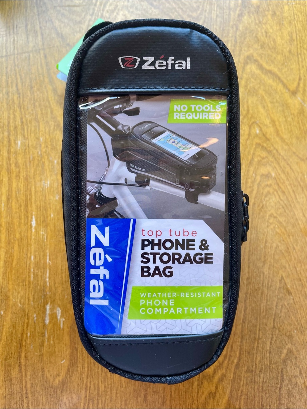 Zefal Bike Black Top Tube Phone & Storage Bag Weather-Resistant